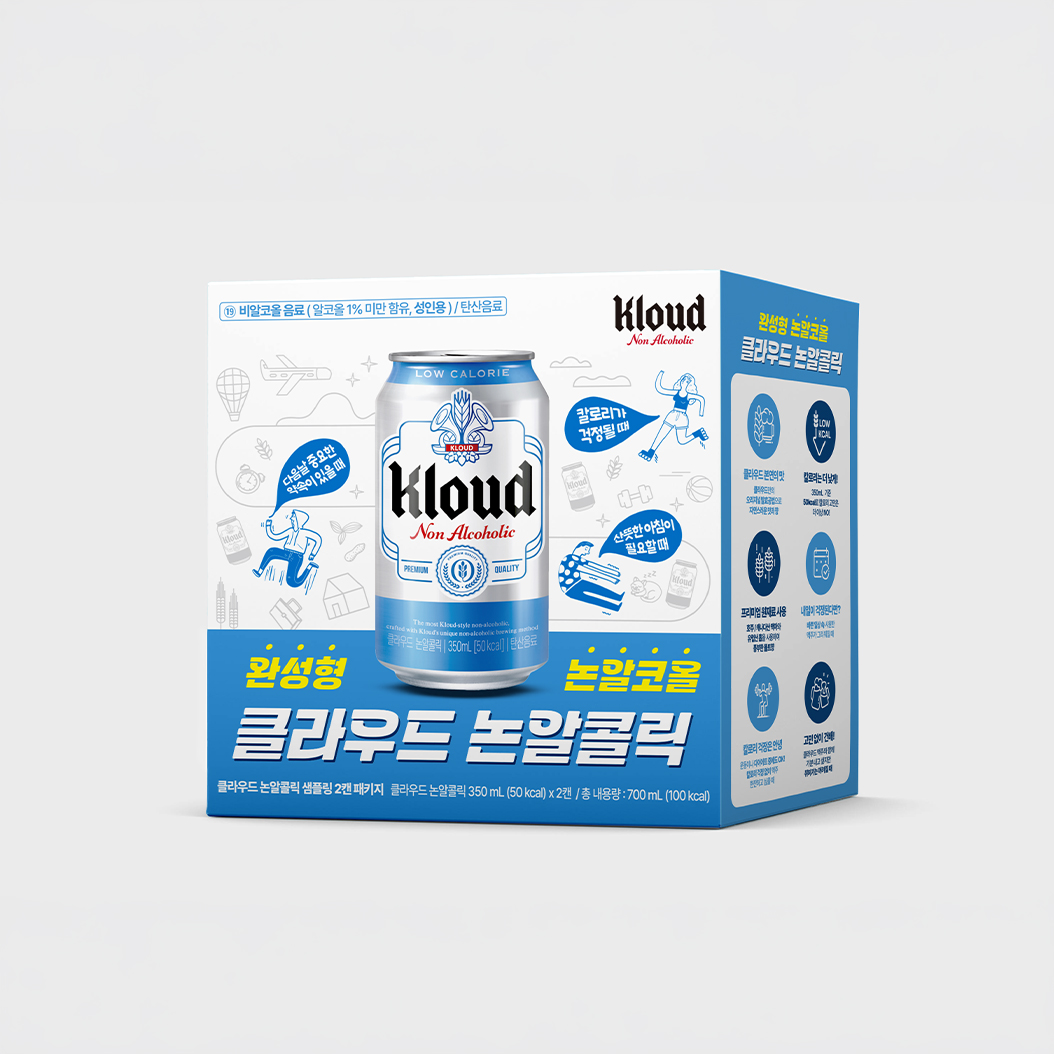 클라우드 논알콜릭 패키지 디자인